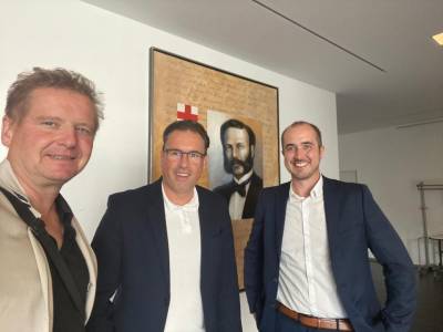 Mit Dr. Jens Mayer beim DRK Schwbisch Gmnd. Gesprch mit Geschftsfhrer Steffen Alt zur Pflege