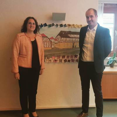 Austausch mit Lorchs Brgermeisterin Marita Funk