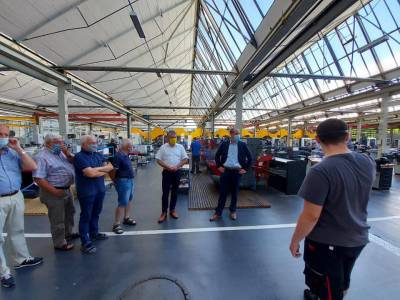 Firmenbesichtigung gemeinsam mit Winfried Mack bei Kessler + Co. in Abtsgmnd