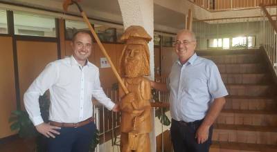 Besuch bei Brgermeister Wolfgang Hofer in Essingen