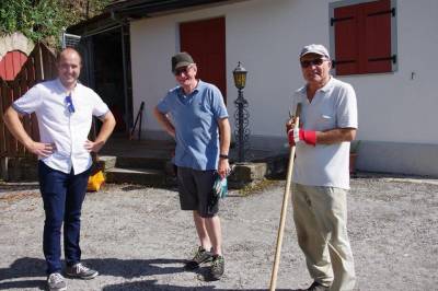 Besuch beim Arbeitsdienst der Gmnder Salvatorfreunde