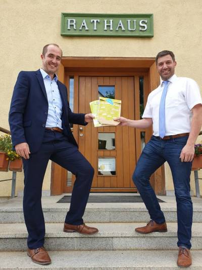 Besuch bei Gschwends Brgermeister Christoph Hald