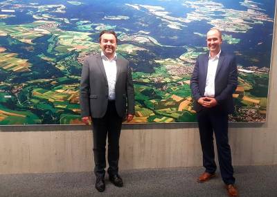 Besuch bei Abtsgmnds Brgermeister Armin Kiemel