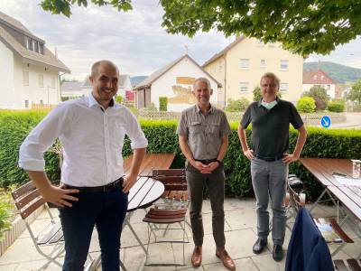 Mit Manfred Ripberger, Bezirksvorsitzender der Deutschen Polizeigewerkschaft und des Beamtenbundes ging es gemeinsam mit Jens Mayer um die Polizei