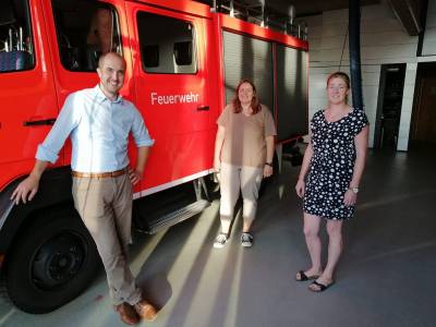 Zu Besuch bei den Gmnder Feuerwehrfrauen. Mit Carmen Wetzel und Betti Frei