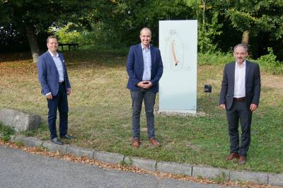 Besuch bei den beiden Vorstnden der Stiftung Haus Lindenhof, Hermann Staiber und Prof.Dr. Wolfgang Wasel